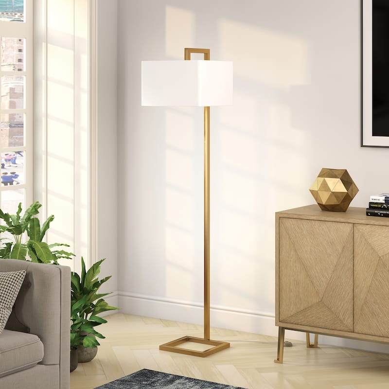 Grayson 68" Tall Floor Lamp with Fabric Shade