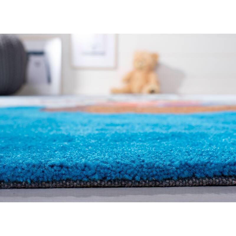 SAFAVIEH Handmade Kids Bengi Pirate Ship Polyester Rug