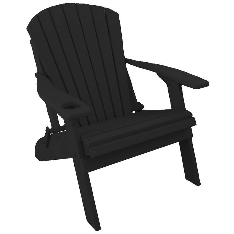 Poly Adirondack Big Boy Chair - Black