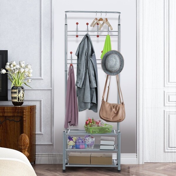 Hat coat sales and shoe stand
