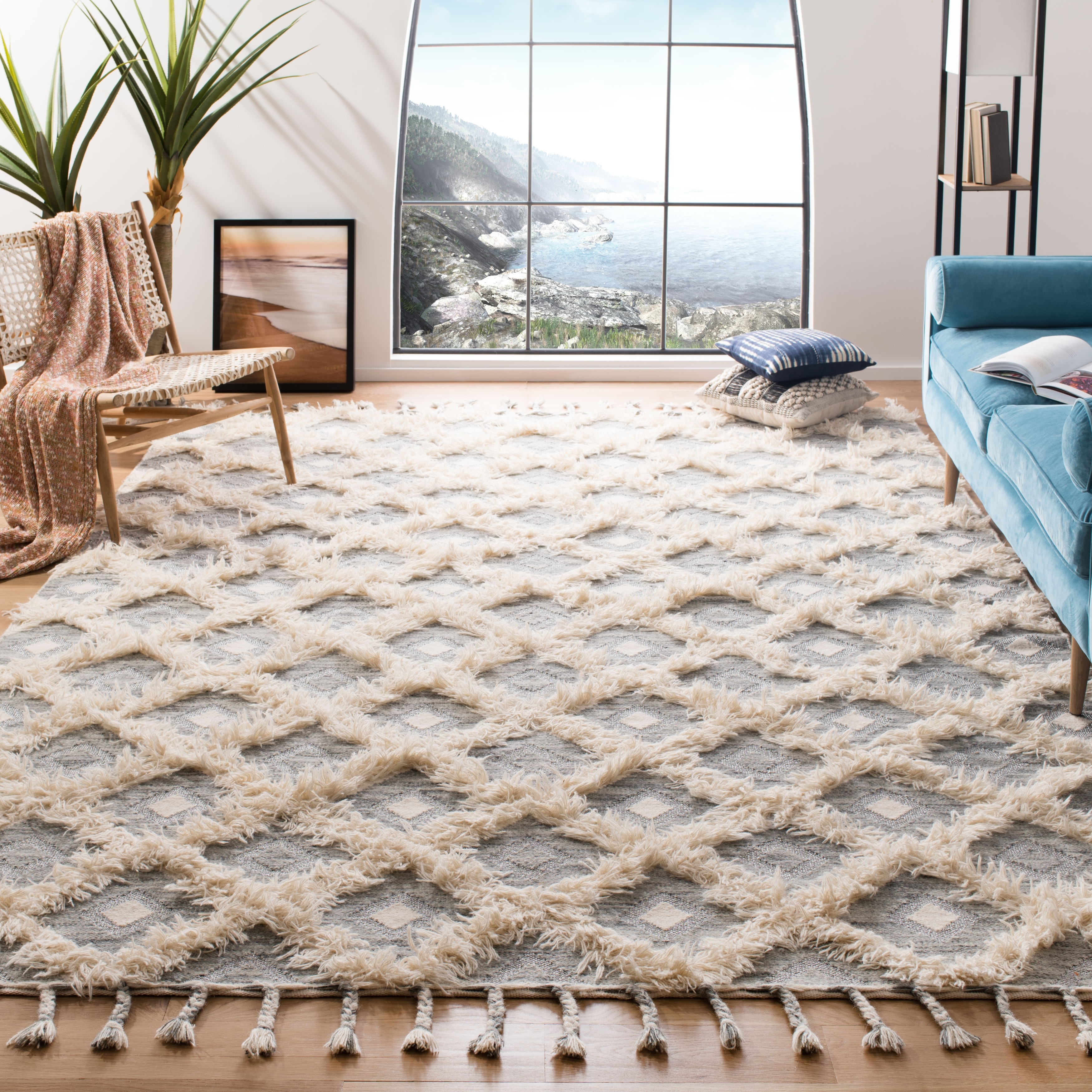 SAFAVIEH Hand-knotted Kenya Miluse Southwestern Tribal Wool Rug