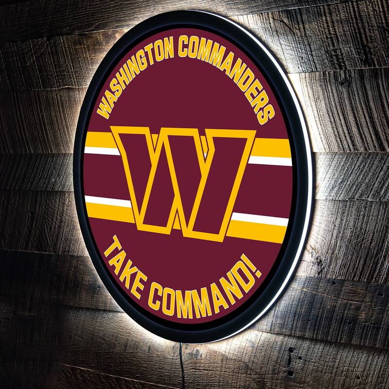 Washington Commanders LED Lighted Sign - Maroon