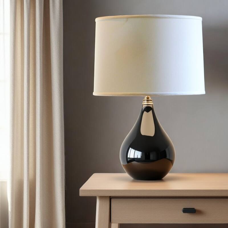 HomeRoots Ivory No Slub Innsbruck Drum Lamp Shade - 18" L x 18" W x 12" H