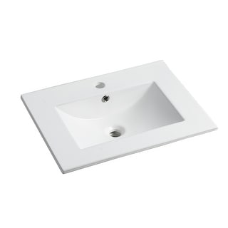 24 Inch Ceramic Sink,The countertop thickness of the sink is 0.81 ...