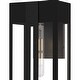 preview thumbnail 4 of 3, Matte Black Outdoor Wall Lantern from the Boswell Collection