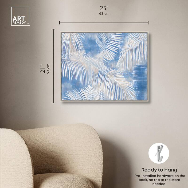 Sky Palm Silhouettes Canvas by Art Remedy