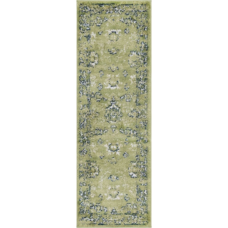 Contemporary Synnove Collection Area Rug - 2'x6' - Green