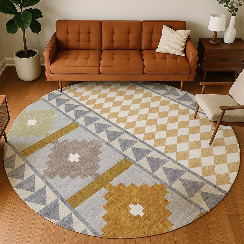 Machine Washable Indoor/ Outdoor Global Pima Chantille Rug