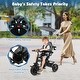 preview thumbnail 9 of 16, Costway Toddler Tricycle, 7 in 1 Push Trike with Adjustable Canopy