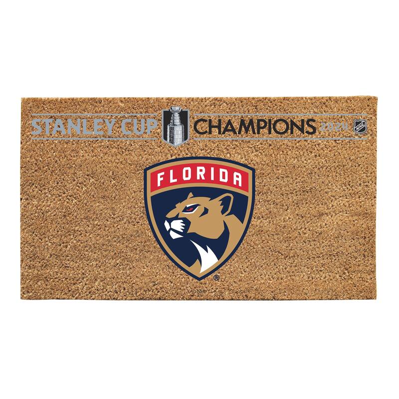 Florida Panthers Full Color Indoor/Outdoor Coir Mat - 28" x 16"