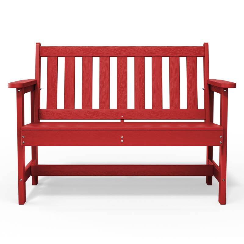 Outdoor 2-Person Garden Bench 42.92-in W x 35.83-in H