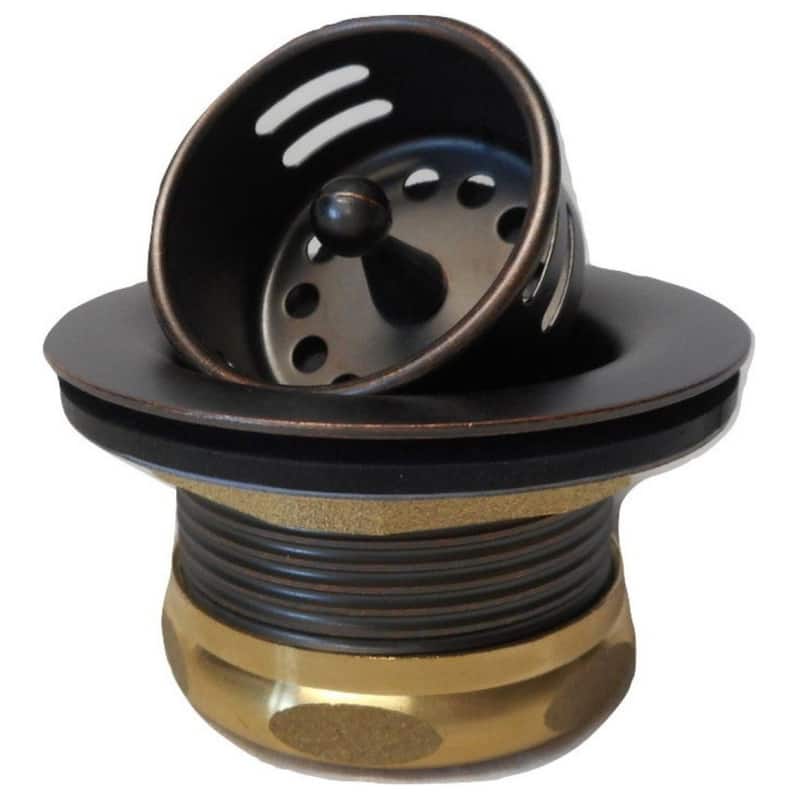 2" Mini Duo Strainer Basket Bar Drain in Aged Copper - 1.5"H x 2.75"W