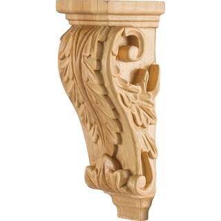 Hardware Resources Corbel with Acanthus Styling, 7"H x 2-1/2"W x