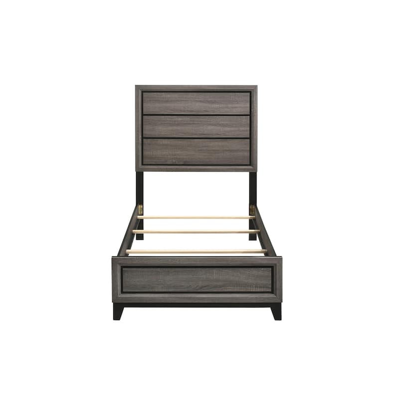 Carina Grey Oak Panel Bed