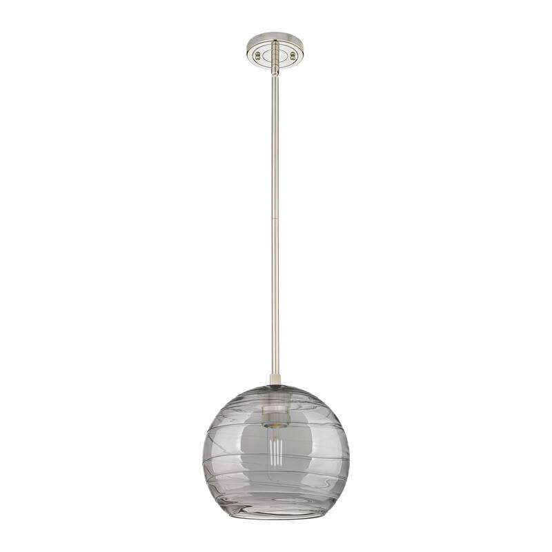Innovations Lighting Downtown Urban - Crown Point - 1 Light 8" Athens Deco Swirl Stem Hung Pendant