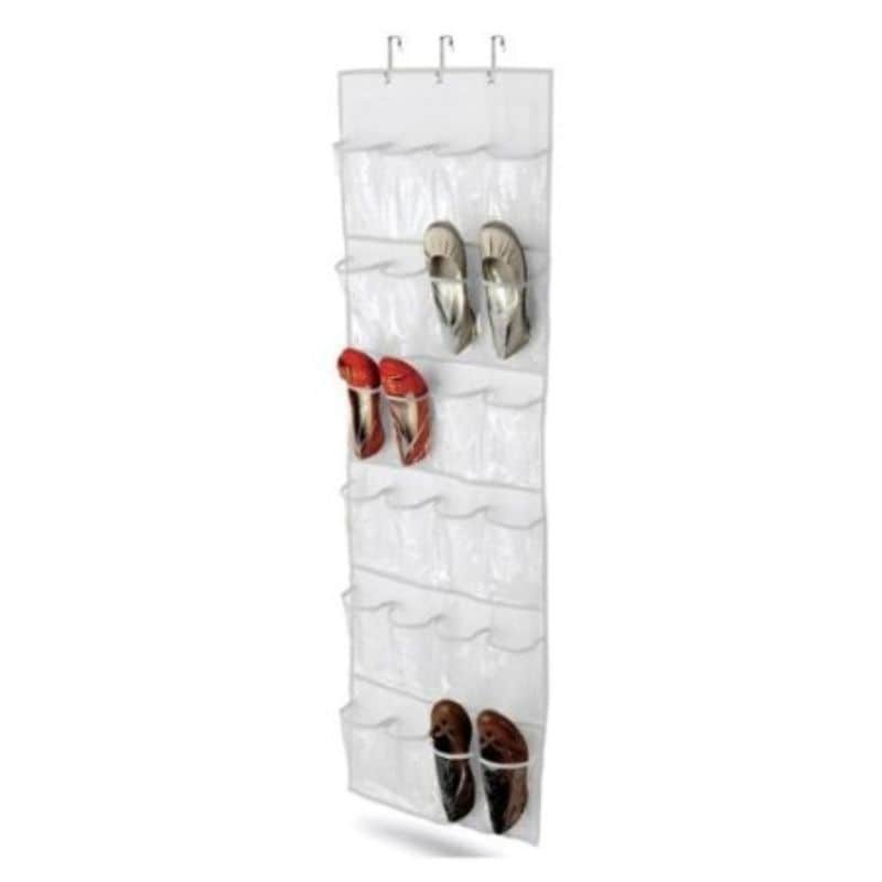 Clear over the door shoe organizer hotsell