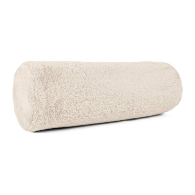 Sherry Kline Alternative Fur Zippered Neck Roll Bolster (set of 2)