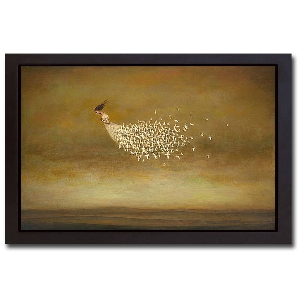 Freeform by Duy Huynh Black Floater Framed Canvas Art (20 in x 26 in)