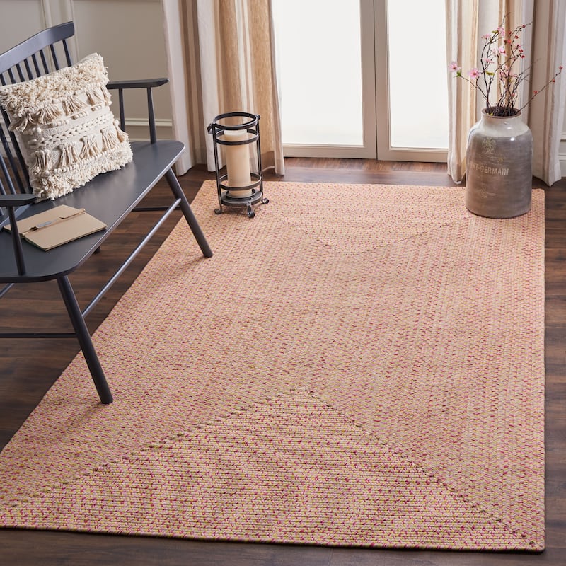 SAFAVIEH Handmade Braided Mariea Country Cotton Rug - 4' x 6' - Multi
