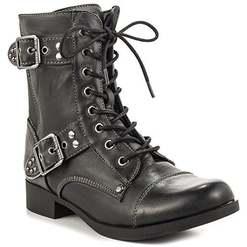 g by guess black combat boots