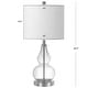 preview thumbnail 43 of 81, Anya 20.5" Mini Glass LED Table Lamp, Gray by JONATHAN Y