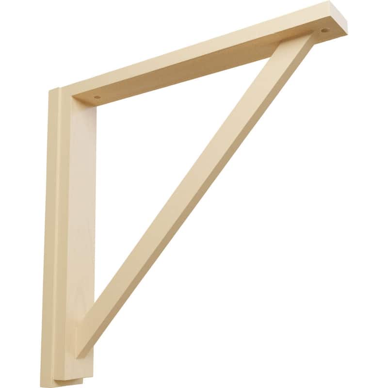 Traditional Shelf Bracket - 2 1/2 W x 17 3/4 D x 17 1/4 H - Maple