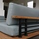 preview thumbnail 7 of 15, Cambridge Casual Mosko Teak Metal Loveseat with Cushion