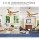 preview thumbnail 29 of 47, 52 or 62 or 72 Inches Crystal Ceiling Fan Fandelier with Lights,For Bedroom Kitchen Patio Remote Control