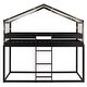 preview thumbnail 3 of 24, Wood Bunk Bed with Tent & Ladder (Espresso)