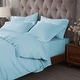 preview thumbnail 62 of 86, Superior Egyptian Cotton 400 Thread Count Solid Duvet Cover Set Full/Queen - Light Blue
