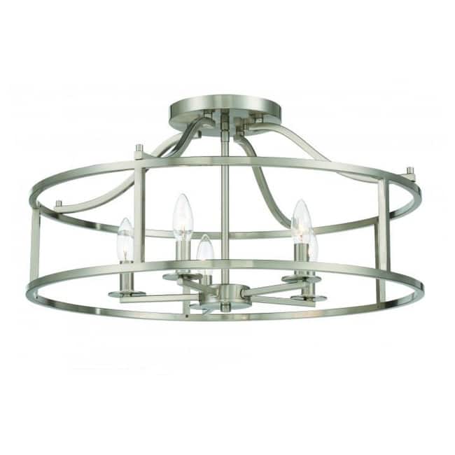 Savoy House 6-1679-5 Stockton 5 Light 24" Wide Semi-Flush Drum Ceiling