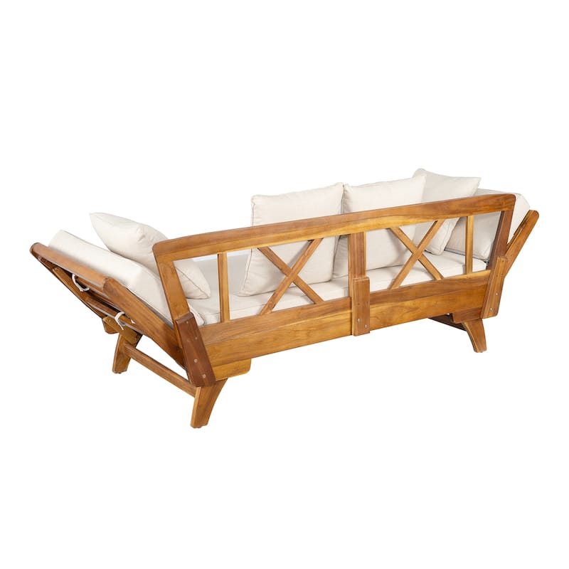 Ottavio Outdoor Daybed with Cushions by Christopher Knight Home