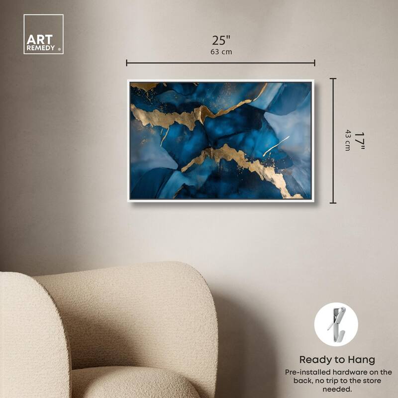 Dark Texture Golden Touch III Canvas by Art Remedy
