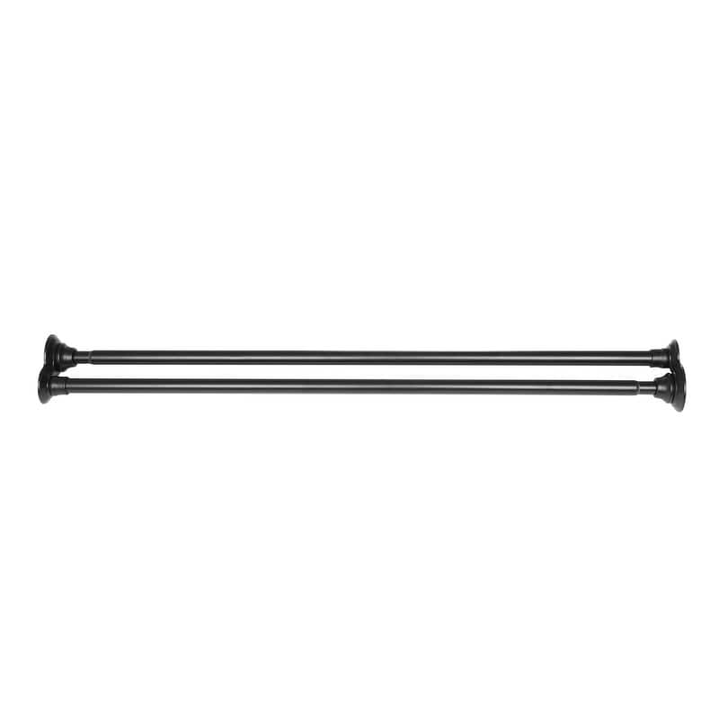 Utopia Alley 72-Inch Adjustable Rust-Proof Aluminum Double Shower Curtain Tension Rods, Includes Shower Liner and Shower Hooks