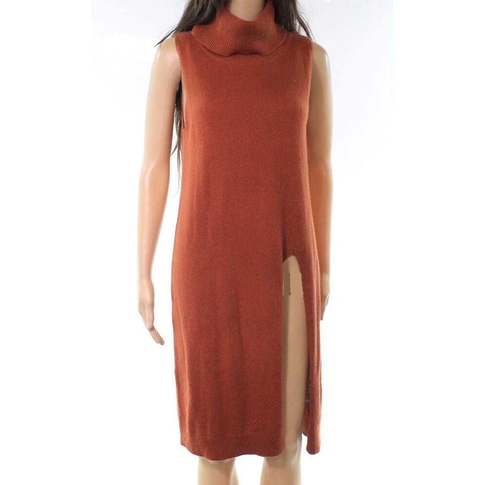 brown knit dress