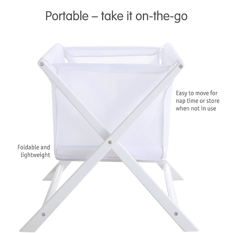 BreathableBaby Breathable Mesh Portable Sleeper, From Bedside to Travel