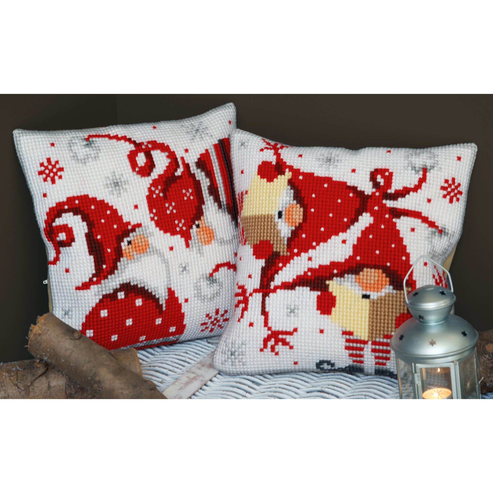 Shop Vervaco Needlepoint Cushion Top Kit 16 X16 Christmas Gnomes
