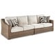 preview thumbnail 7 of 9, Signature Design by Ashley Beachcroft Beige 3-piece Outdoor Sectional