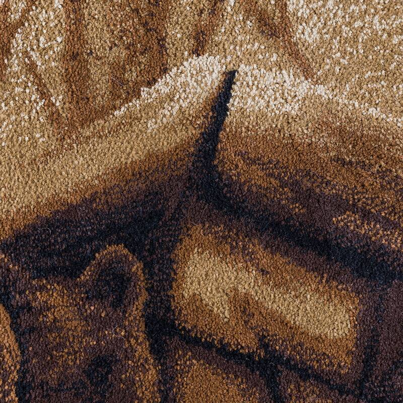Natural Lodge Novelty Graphic Indoor Area Rug