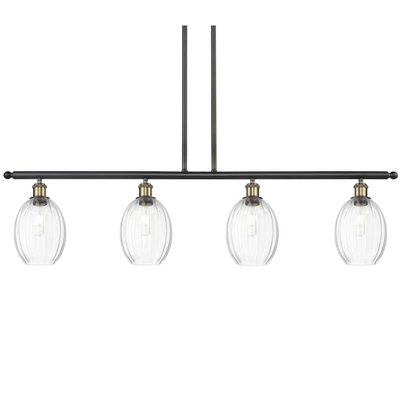 Innovations Lighting 516-4I-12-48 Preston Linear Preston 4 Light 48" - Black Antique Brass / Clear