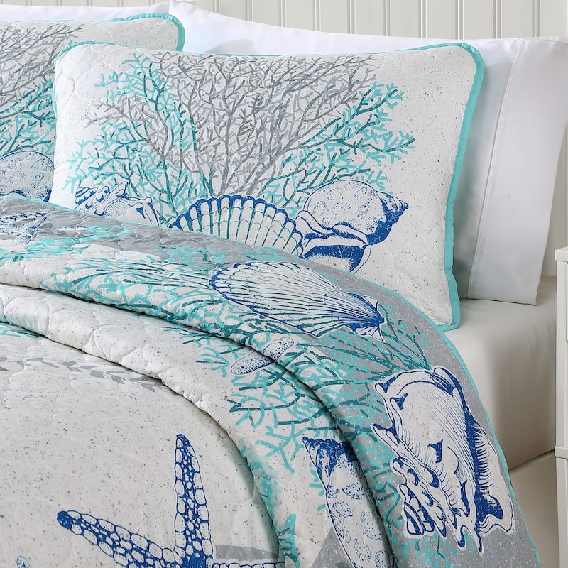 Caribbean Joe Coastal 3PC Quilt Set