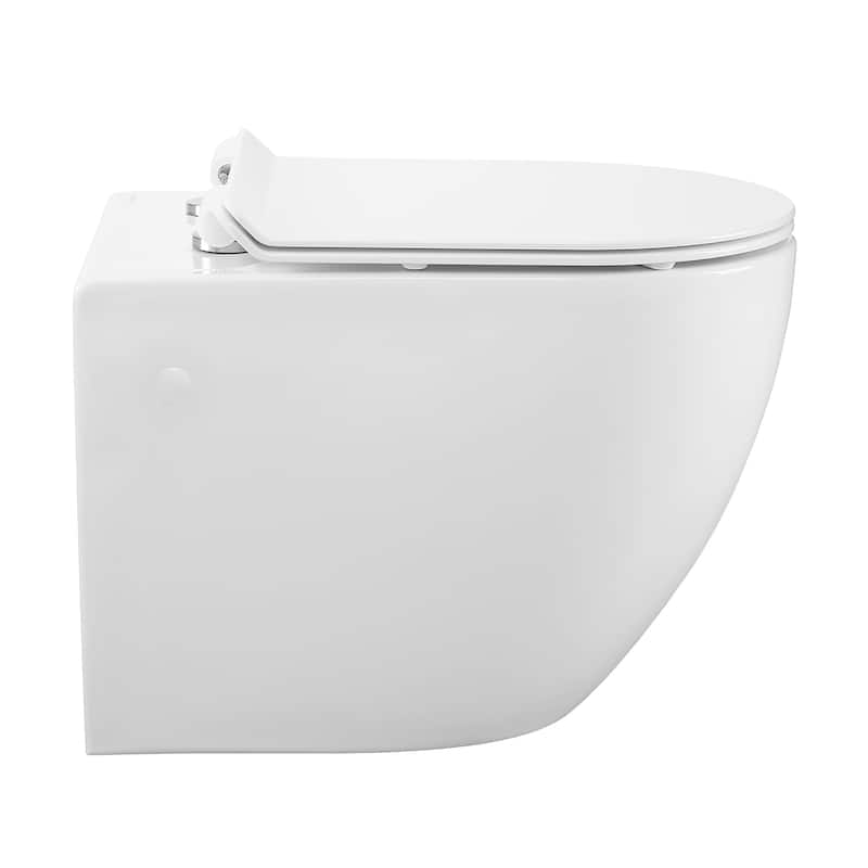Angers Wall-Hung Elongated Toilet Bowl - 21.9" x 14.2" 14.4"
