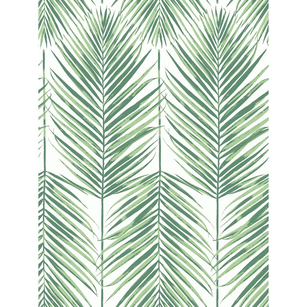 Seabrook Designs Beach House Paradise Palm Leaf Unpasted Wallpaper