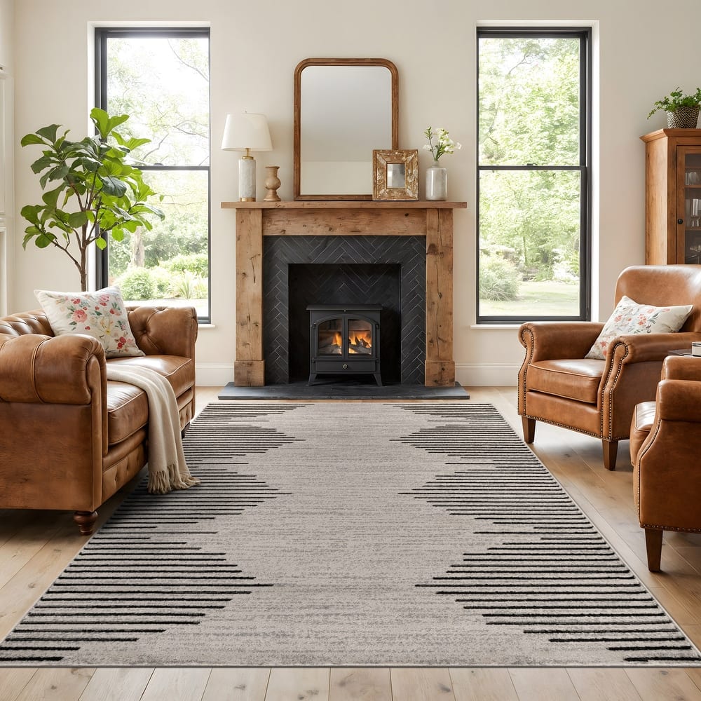 Bohemian Stripe Area Rug
