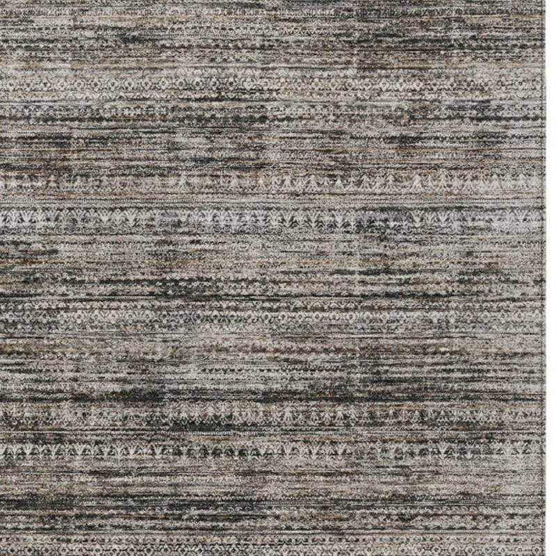 HomeRoots Striped Transitional Rectangle Outdoor Rug