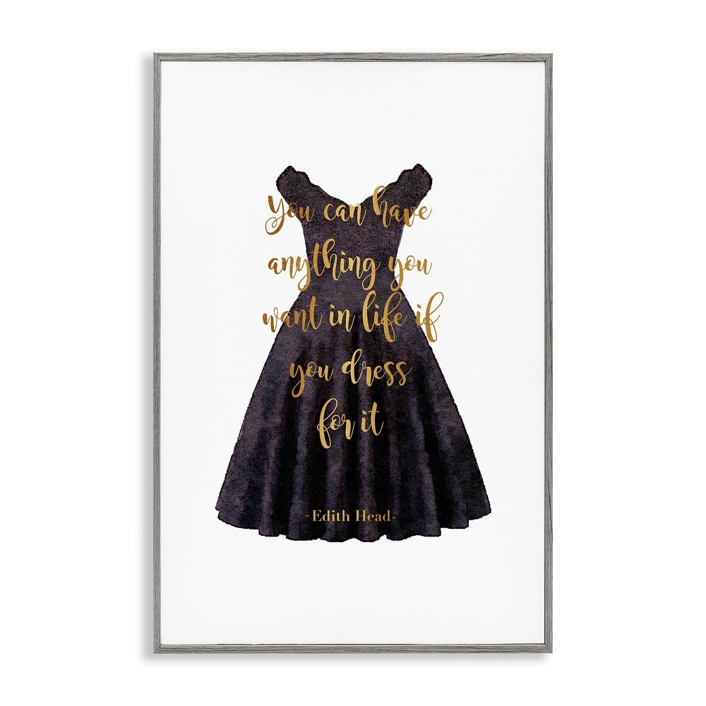 Stupell Dress The Part Fashion Quote Framed Giclee Art Design By Amanda Greenwood