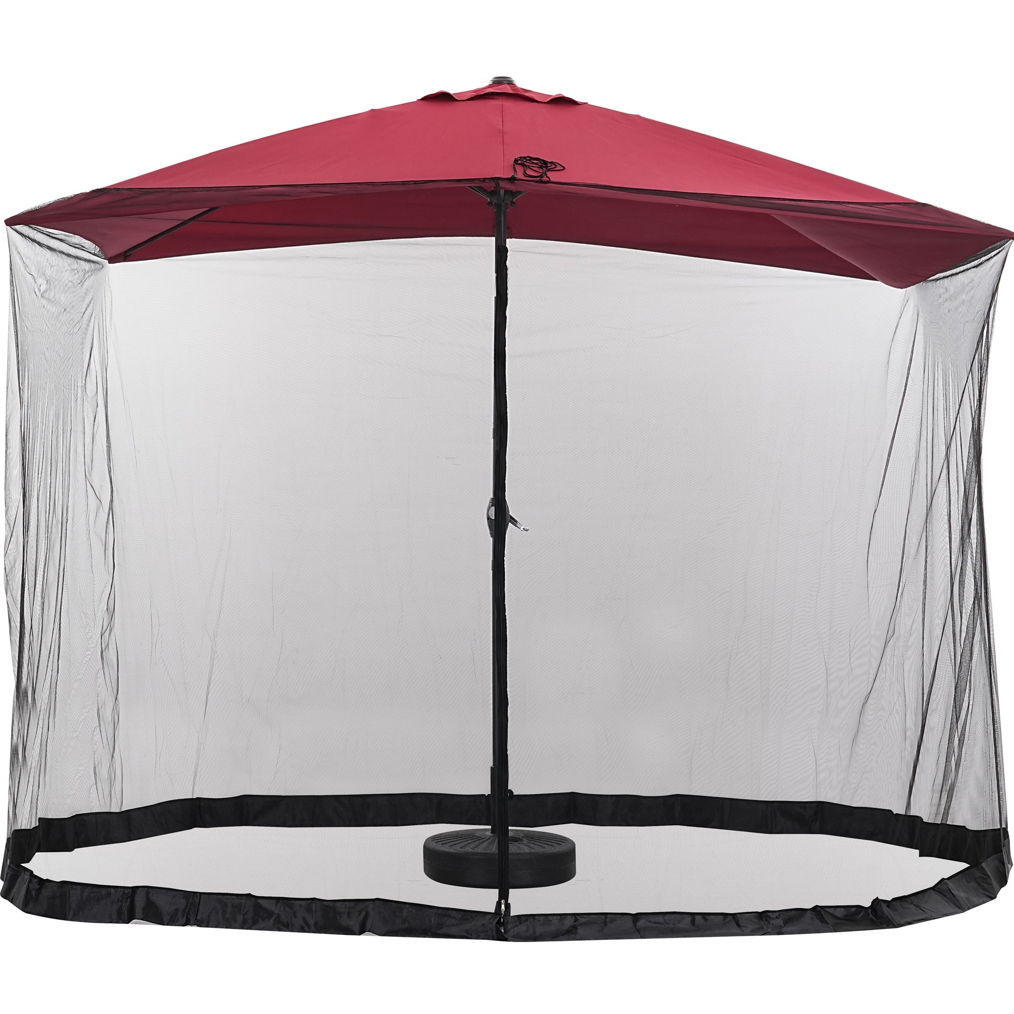 Autlaycil 7.5 ft Outdoor Patio Umbrella with 18 LED Lights Solar & Tassel.