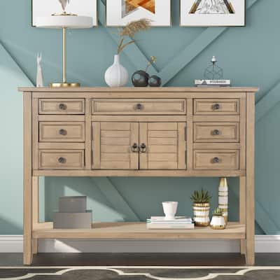 Moda Modern Console Table Sofa Table for Living Room Cream