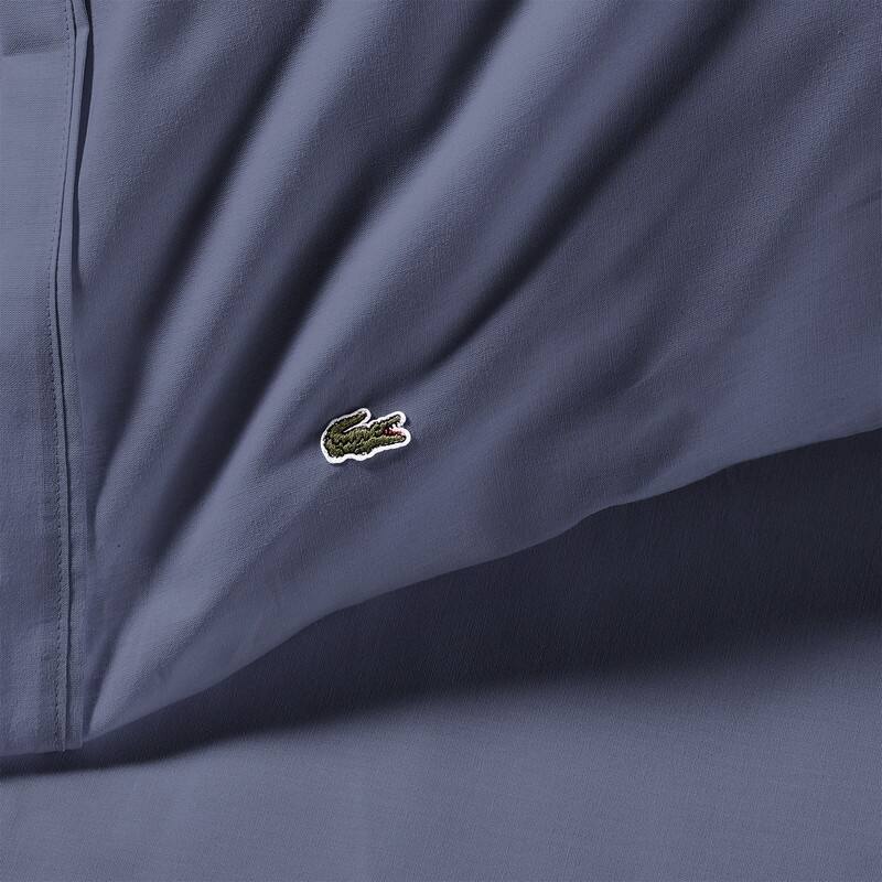 Lacoste Percale Cotton Solid Sheet Set