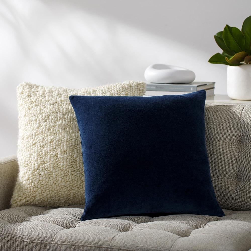 Artistic Weavers Deveron Cotton Velvet Solid Throw Pillow